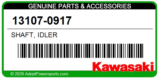 Kawasaki 13107-0917 Shaft, Idler
