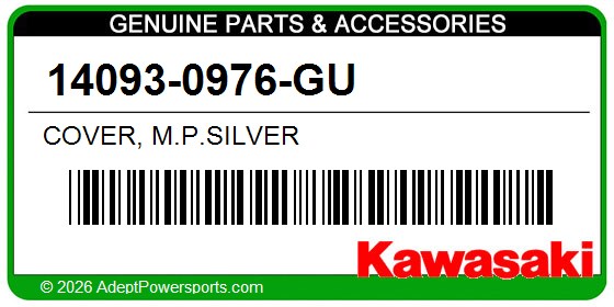 Kawasaki 14093-0976-GU Cover, M.P.Silver