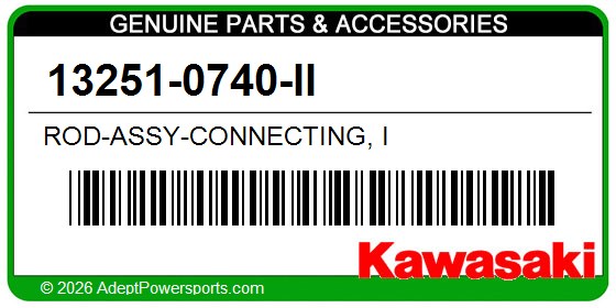 Kawasaki 13251-0740-II Rod-Assy-Connecting, I