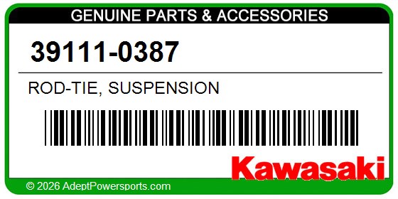 Kawasaki 39111-0387 Rod-Tie, Suspension