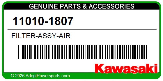 Kawasaki 11010-1807 Filter-Assy-Air