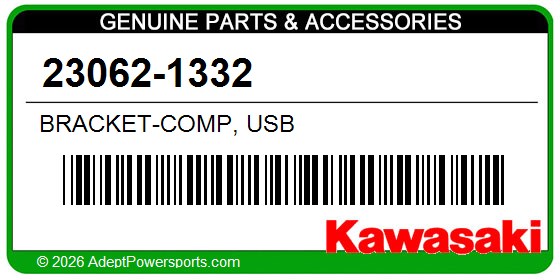 Kawasaki 23062-1332 Bracket-Comp, Usb