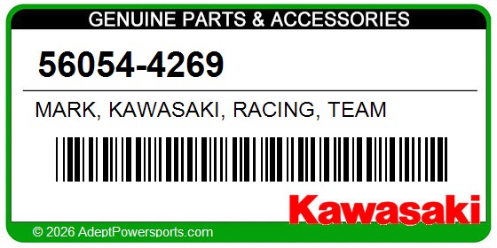 Kawasaki 56054-4269 Mark, Kawasaki, Racing, Team