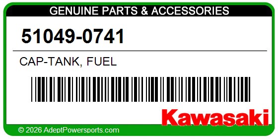 Kawasaki 51049-0741 Cap-Tank, Fuel