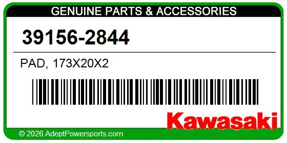 Kawasaki 39156-2844 Pad, 173X20x2