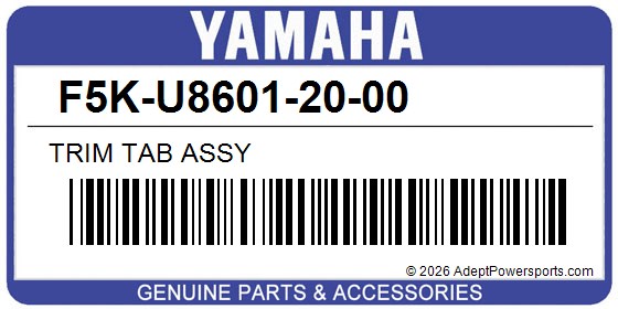 Yamaha F5K-U8601-20-00 Trim Tab Assy