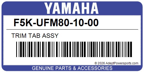 Yamaha F5K-UFM80-10-00 Trim Tab Assy