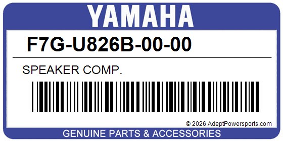 Yamaha F7G-U826B-00-00 Speaker Comp.
