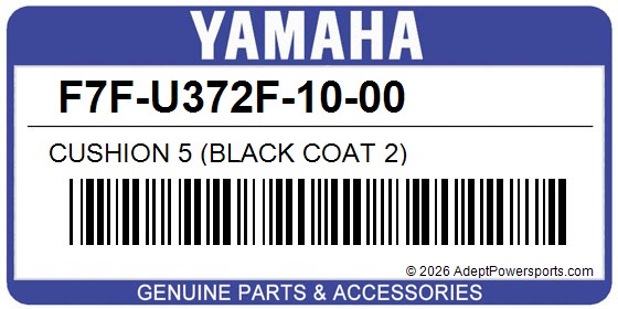 Yamaha F7F-U372F-10-00 Cushion 5 (Black Coat 2)