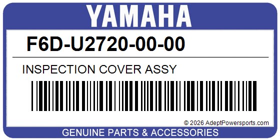 Yamaha F6D-U2720-00-00 Inspection Cover Assy