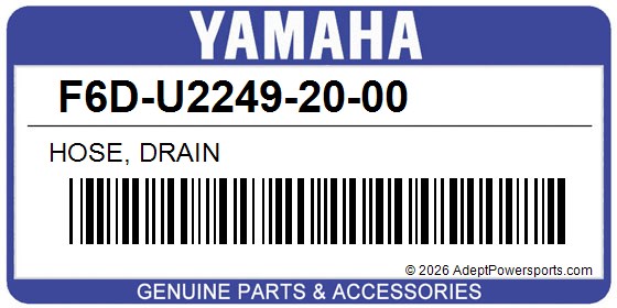 Yamaha F6D-U2249-20-00 Hose, Drain
