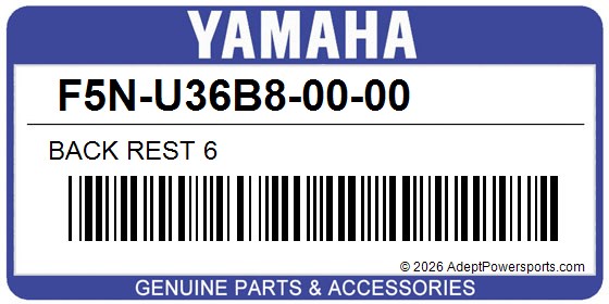 Yamaha F5N-U36B8-00-00 Back Rest 6