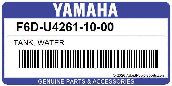 Yamaha F6D-U4261-10-00 Tank, Water