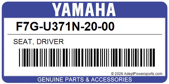 Yamaha F7G-U371N-20-00 Seat, Driver