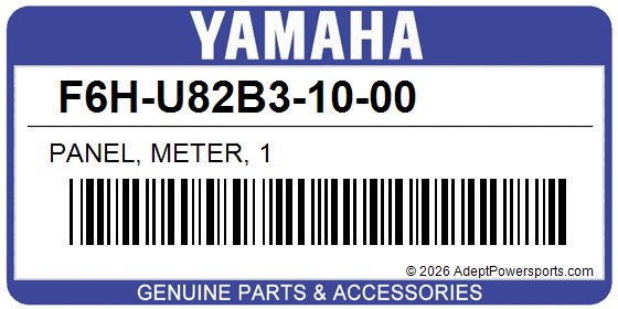 Yamaha F6H-U82B3-10-00 Panel, Meter, 1