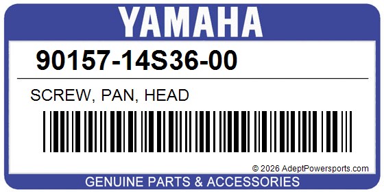 Yamaha 90157-14S36-00 Screw, Pan, Head