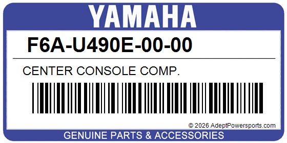 Yamaha F6A-U490E-00-00 Center Console Comp.
