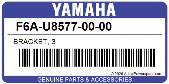 Yamaha F6A-U8577-00-00 Bracket, 3