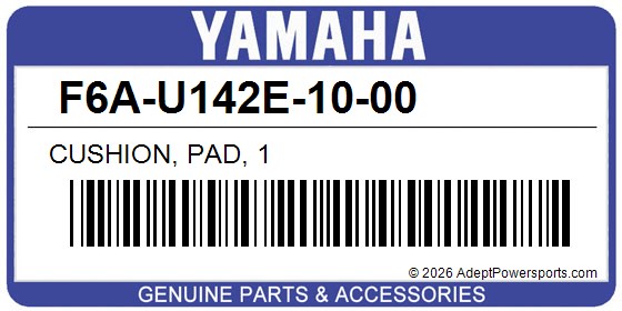Yamaha F6A-U142E-10-00 Cushion, Pad, 1