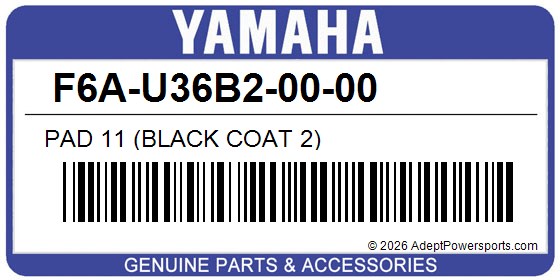 Yamaha F6A-U36B2-00-00 Pad 11 (Black Coat 2)