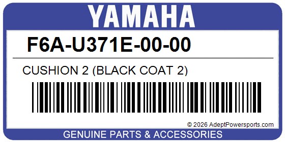 Yamaha F6A-U371E-00-00 Cushion 2 (Black Coat 2)