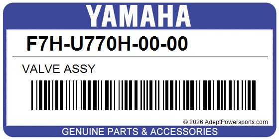 Yamaha F7H-U770H-00-00 Valve Assy