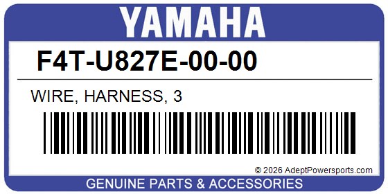 Yamaha F4T-U827E-00-00 Wire, Harness, 3