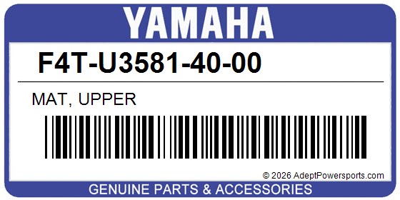 Yamaha F4T-U3581-40-00 Mat, Upper