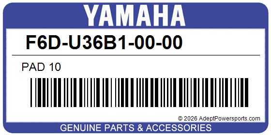 Yamaha F6D-U36B1-00-00 Pad 10