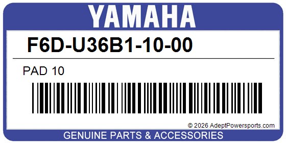 Yamaha F6D-U36B1-10-00 Pad 10