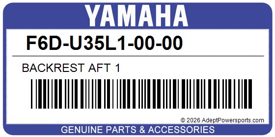 Yamaha F6D-U35L1-00-00 Backrest Aft 1