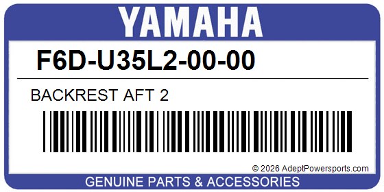 Yamaha F6D-U35L2-00-00 Backrest Aft 2