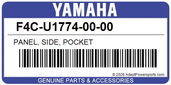 Yamaha F4C-U1774-00-00 Panel, Side, Pocket
