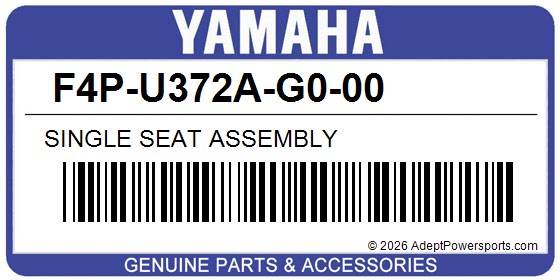 Yamaha F4P-U372A-G0-00 Single Seat Assembly