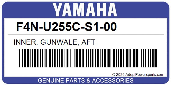 Yamaha F4N-U255C-S1-00 Inner, Gunwale, Aft