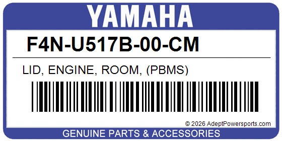 Yamaha F4N-U517B-00-CM Lid, Engine, Room, (Pbms)