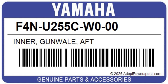 Yamaha F4N-U255C-W0-00 Inner, Gunwale, Aft