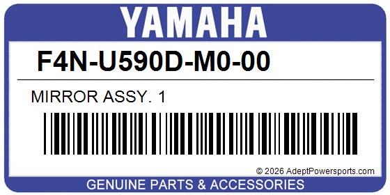 Yamaha F4N-U590D-M0-00 Mirror Assy. 1