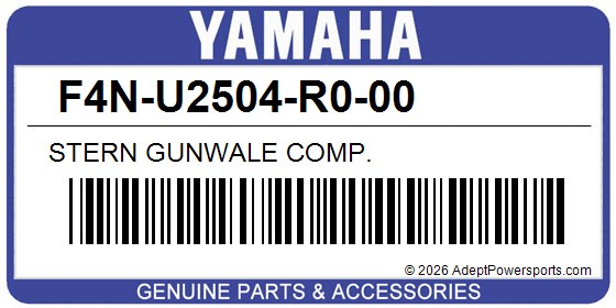 Yamaha F4N-U2504-R0-00 Stern Gunwale Comp.