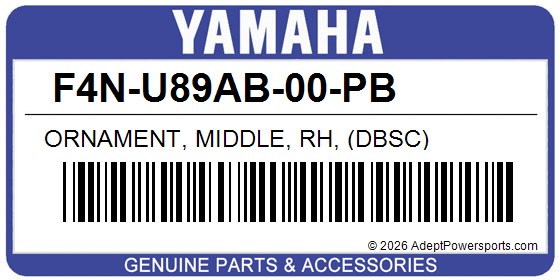 Yamaha F4N-U89AB-00-PB Ornament, Middle, Rh, (Dbsc)