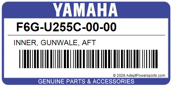 Yamaha F6G-U255C-00-00 Inner, Gunwale, Aft