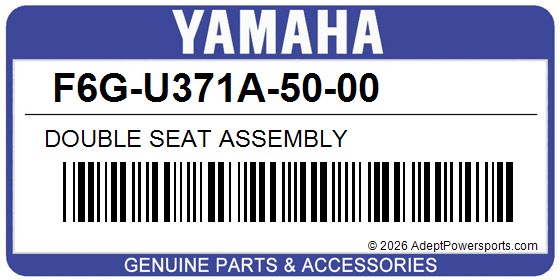 Yamaha F6G-U371A-50-00 Double Seat Assembly