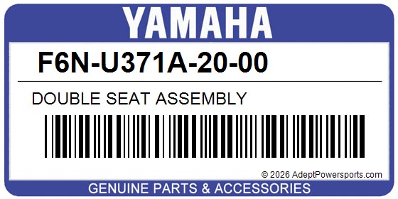 Yamaha F6N-U371A-20-00 Double Seat Assembly