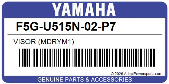 Yamaha F5G-U515N-02-P7 Visor (Mdrym1)