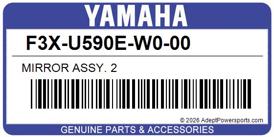 Yamaha F3X-U590E-W0-00 Mirror Assy. 2