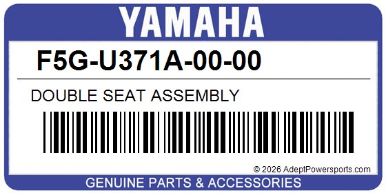 Yamaha F5G-U371A-00-00 Double Seat Assembly