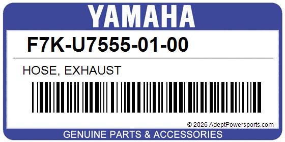 Yamaha F7K-U7555-01-00 Hose, Exhaust