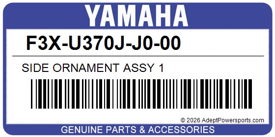 Yamaha F3X-U370J-J0-00 Side Ornament Assy 1