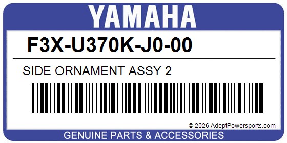 Yamaha F3X-U370K-J0-00 Side Ornament Assy 2