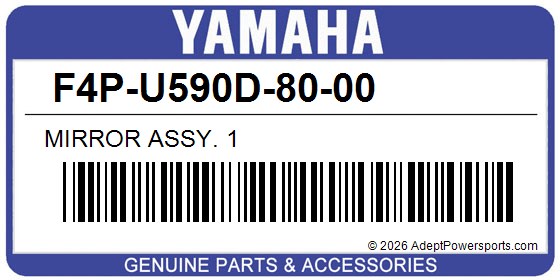 Yamaha F4P-U590D-80-00 Mirror Assy. 1